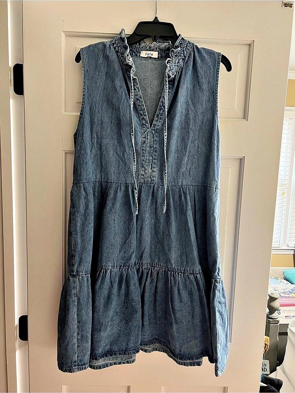 Fate Women's Blue Denim Mini Dress